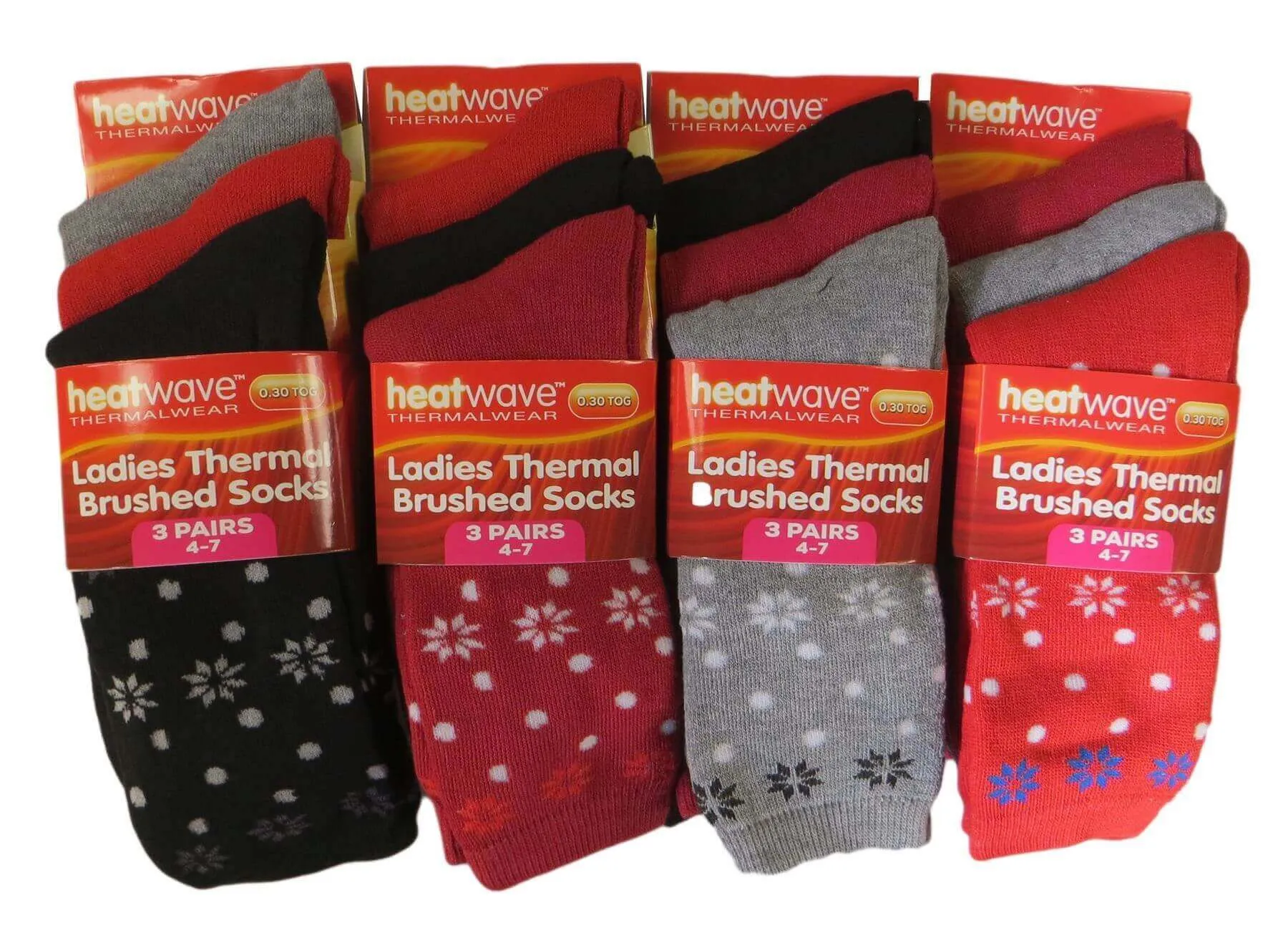12 Pack Womens Thermal Winter Socks Extra Warm for Cold Weather High Insulation with 2.3 Tog Rating Perfect for Work Boots and Outdoor Activities by Heatwave Thermalwear
