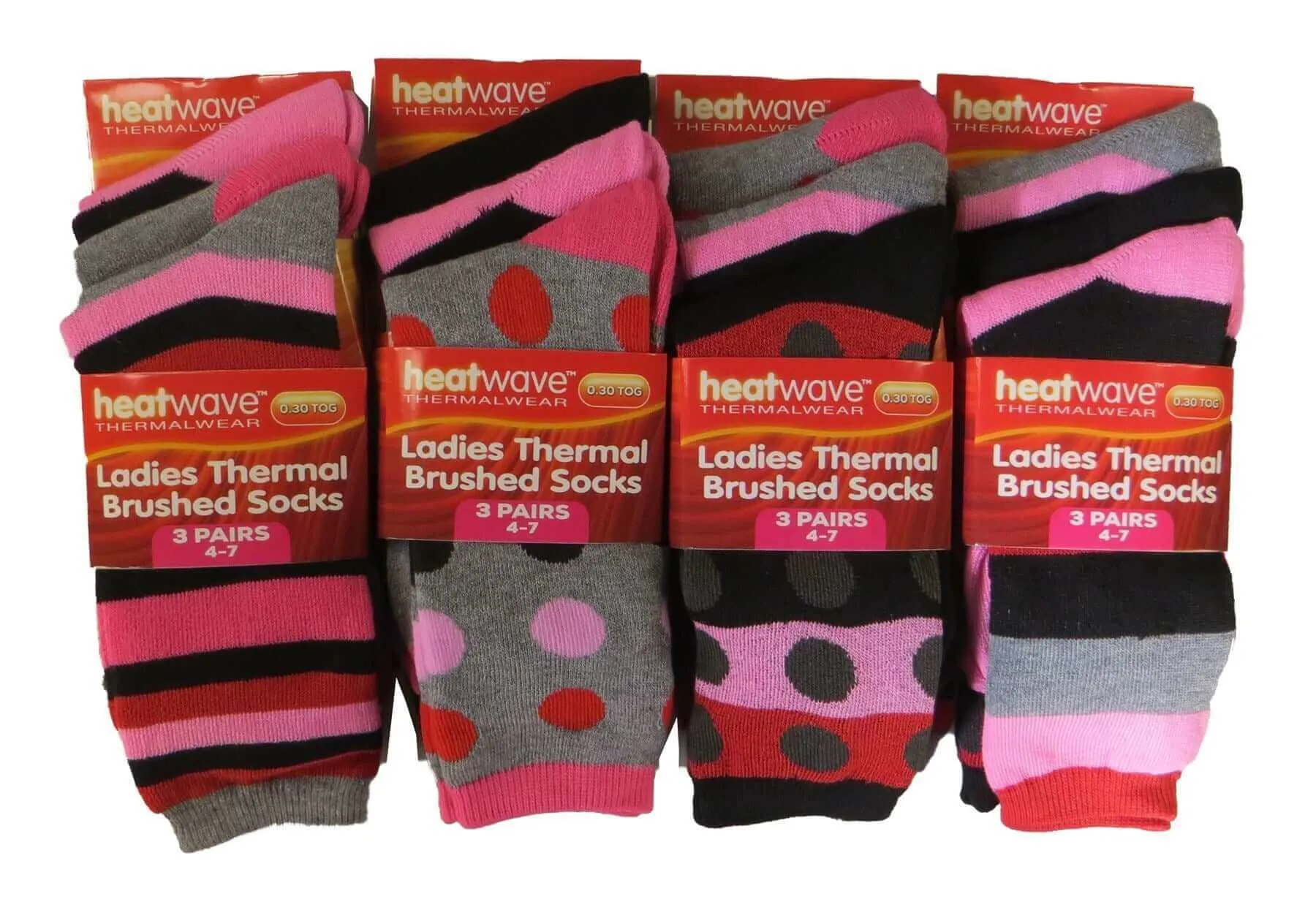 12 Pack Womens Thermal Winter Socks Extra Warm for Cold Weather High Insulation with 2.3 Tog Rating Perfect for Work Boots and Outdoor Activities by Heatwave Thermalwear