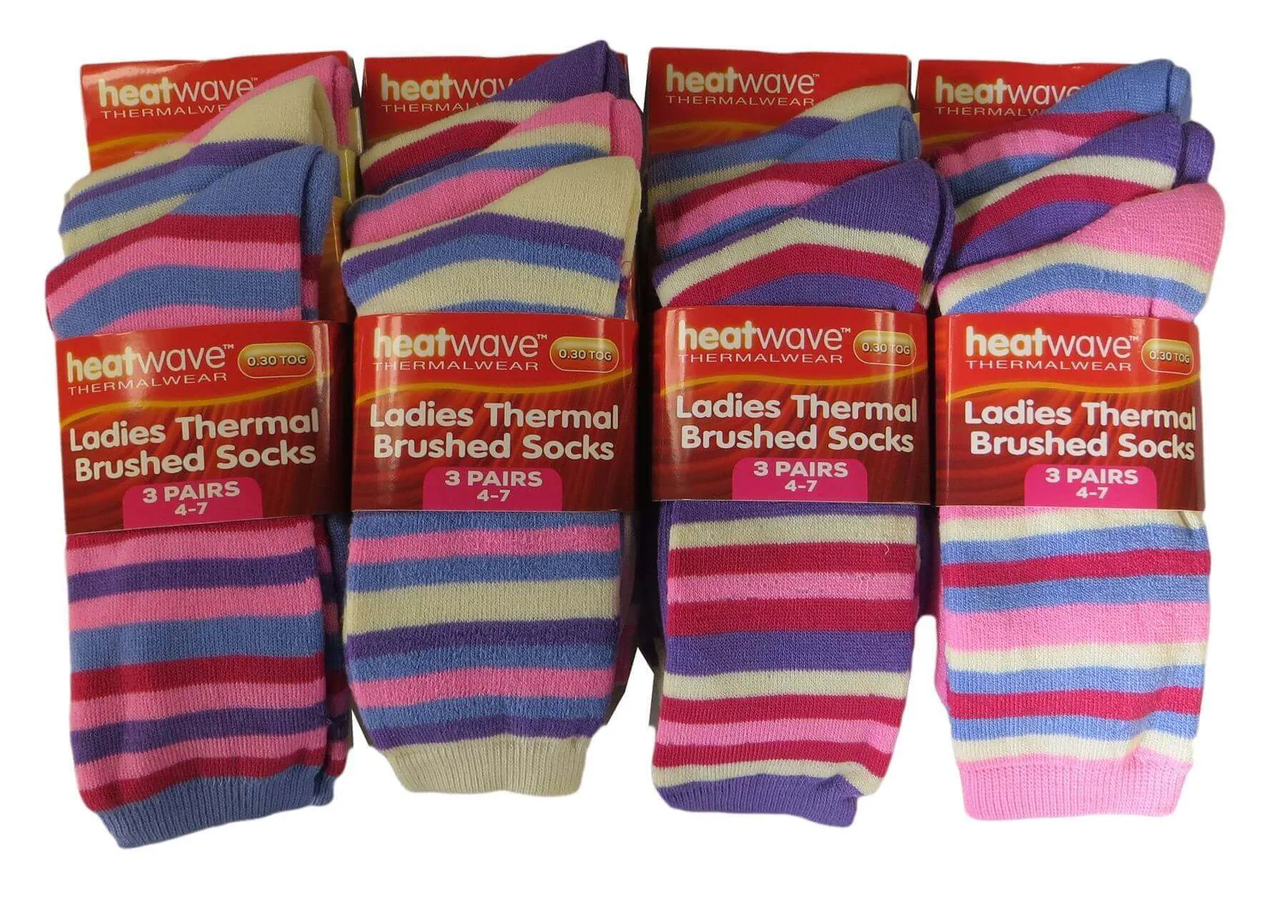 12 Pack Womens Thermal Winter Socks Extra Warm for Cold Weather High Insulation with 2.3 Tog Rating Perfect for Work Boots and Outdoor Activities by Heatwave Thermalwear