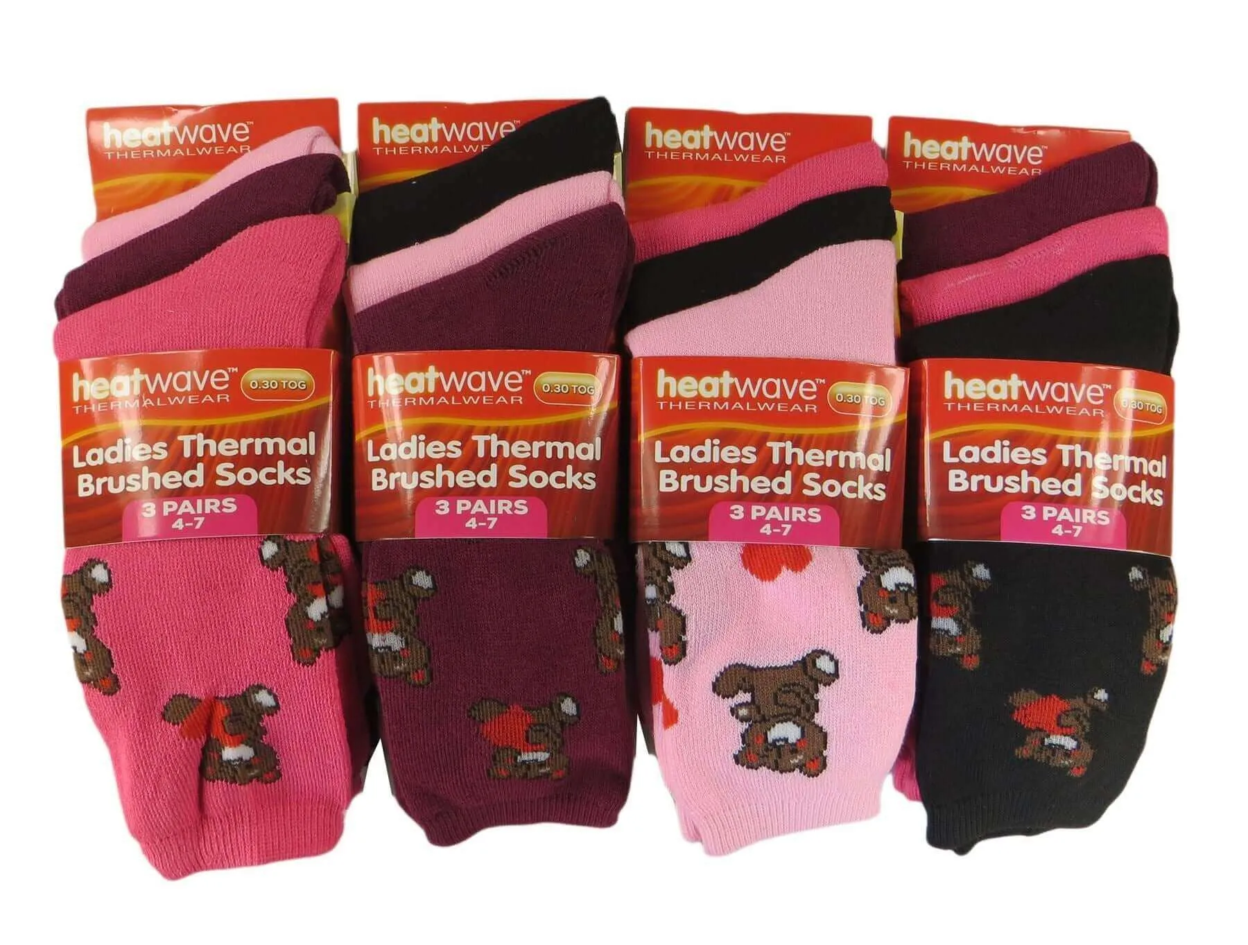12 Pack Womens Thermal Winter Socks Extra Warm for Cold Weather High Insulation with 2.3 Tog Rating Perfect for Work Boots and Outdoor Activities by Heatwave Thermalwear