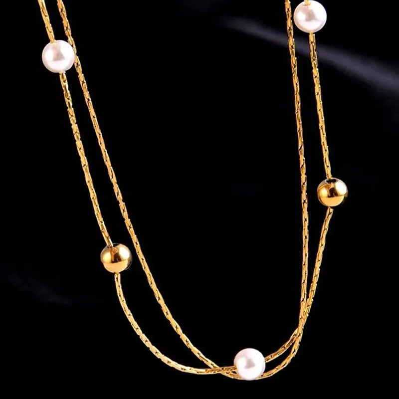 316L Stainless Steel Beaded Necklace