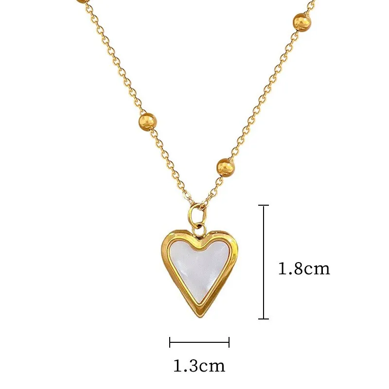 316L Stainless Steel Lovely Heart Love Pendant Necklace For Women