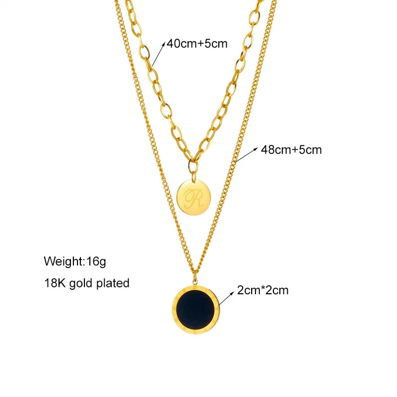 316L Stainless Steel Roman Necklace For Women
