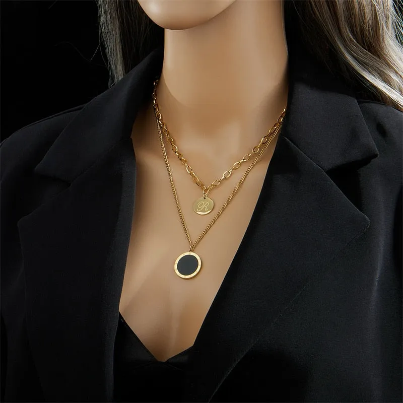 316L Stainless Steel Roman Necklace For Women