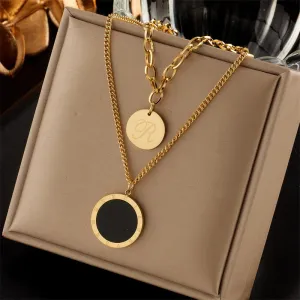 316L Stainless Steel Roman Necklace For Women
