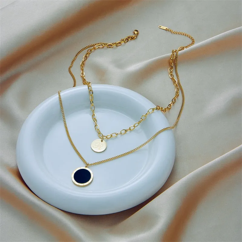 316L Stainless Steel Roman Necklace For Women