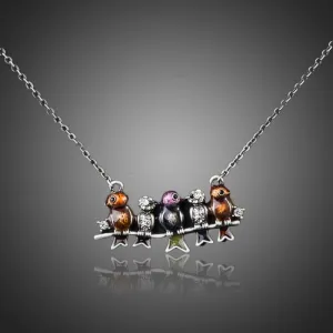 Ancient Sitting Birds Necklace KPN0062