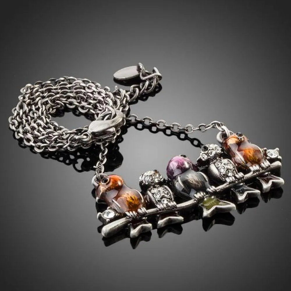Ancient Sitting Birds Necklace KPN0062