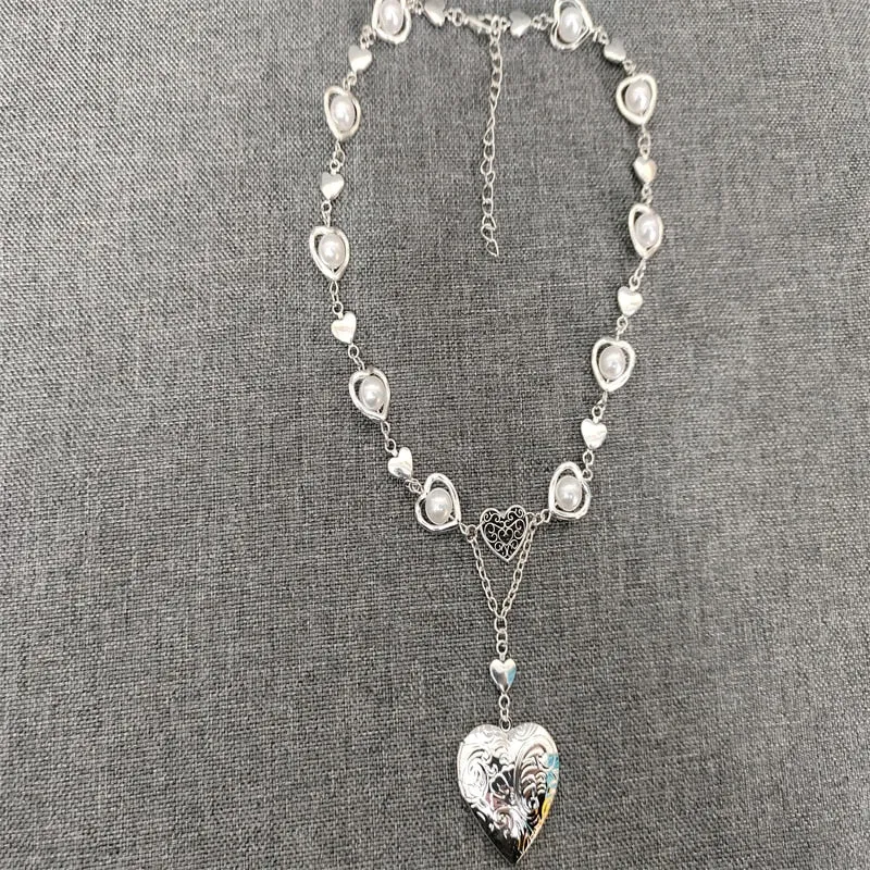 Angel’s Heart Necklace| Trendy  Locket Necklace Fairy Ethereal
