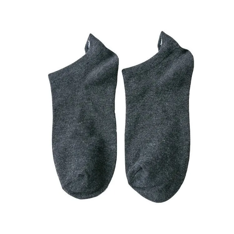 Anysox 5 Pairs One Size 4-5 Black Fashion Funny Unisex Stereoscopic Heel Embroidered Women Candy Color Cotton Short Cute Socks