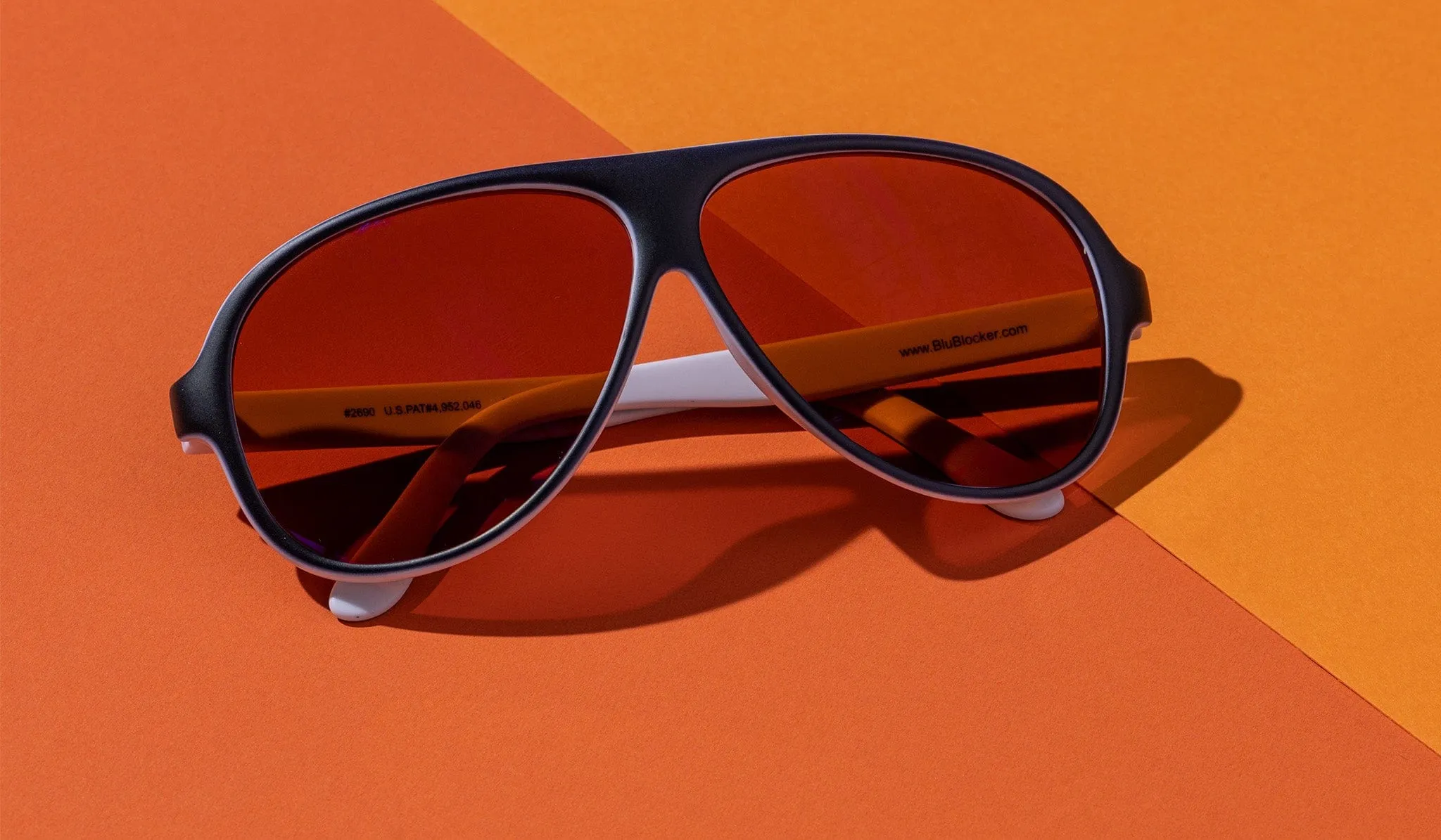 Aviator Blue Mirror in Panda