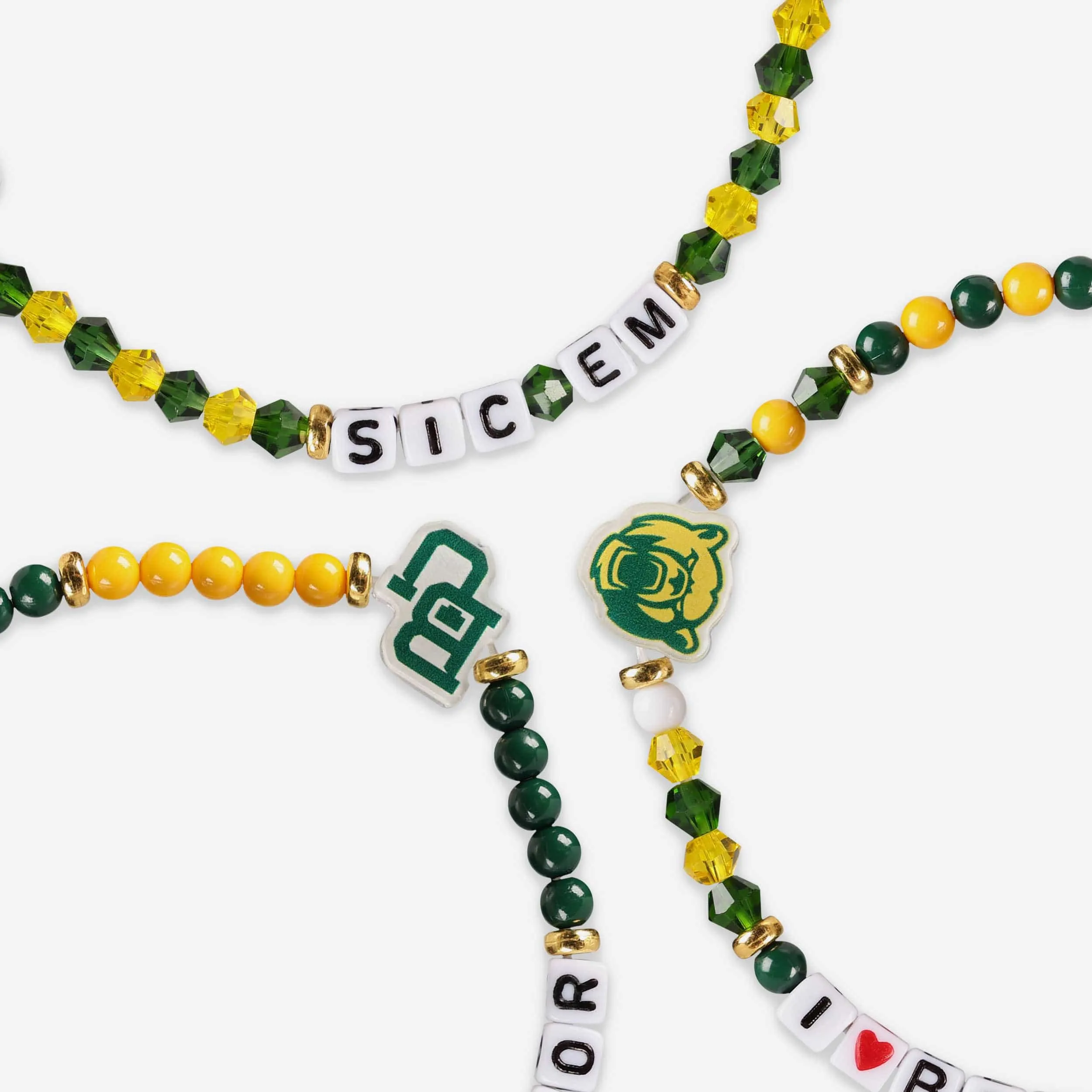 Baylor Bears 3 Pack Friendship Bracelet