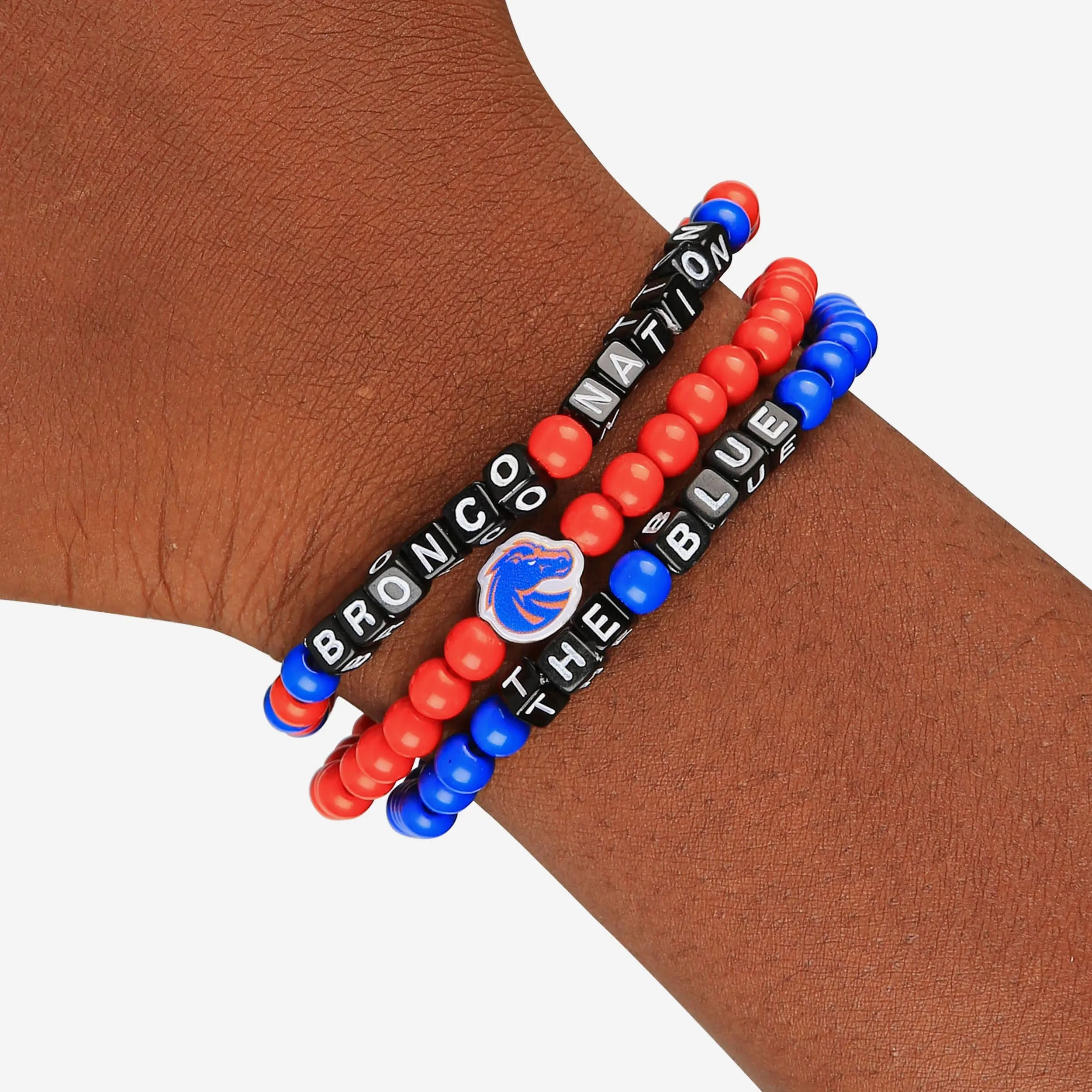Boise State Broncos 3 Pack Beaded Friendship Bracelet