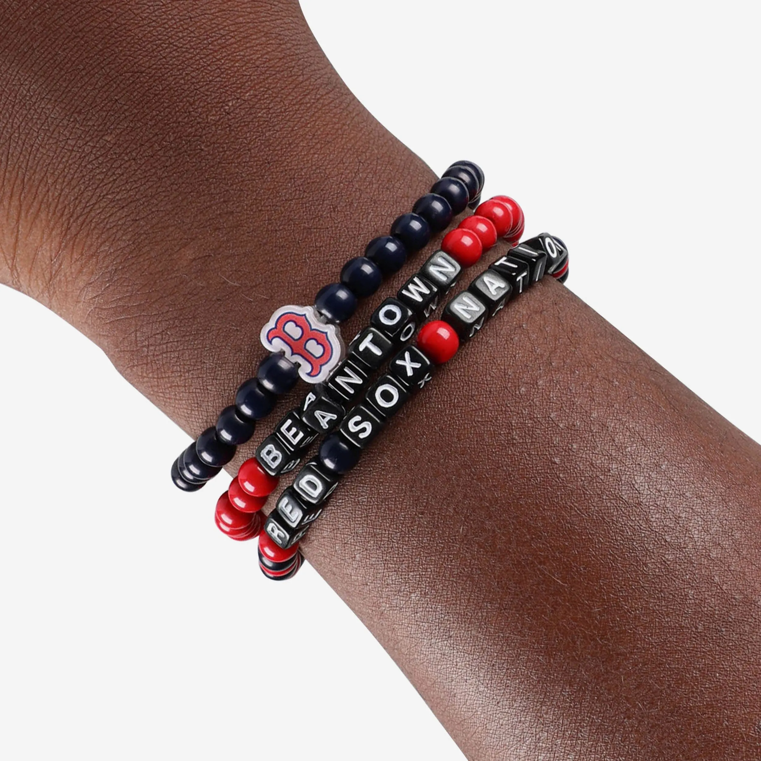 Boston Red Sox 3 Pack Beaded Friendship Bracelet