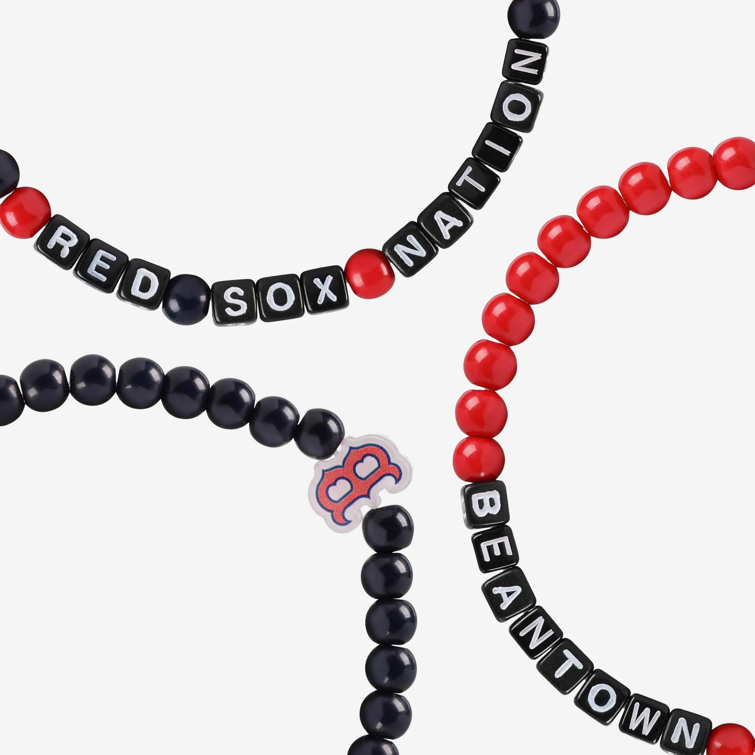 Boston Red Sox 3 Pack Beaded Friendship Bracelet