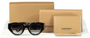 Burberry Black/Grey Gradient Meadow Sunglasses in case& Box OBE4390