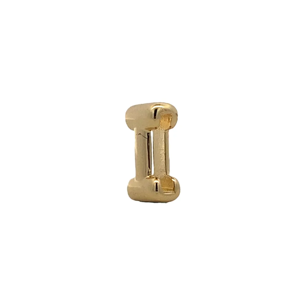 C5197 PLAIN GOLD COLOR LETTER I 1.8G