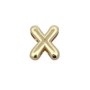 C5205 PLAIN GOLD COLOR LETTER X 2G