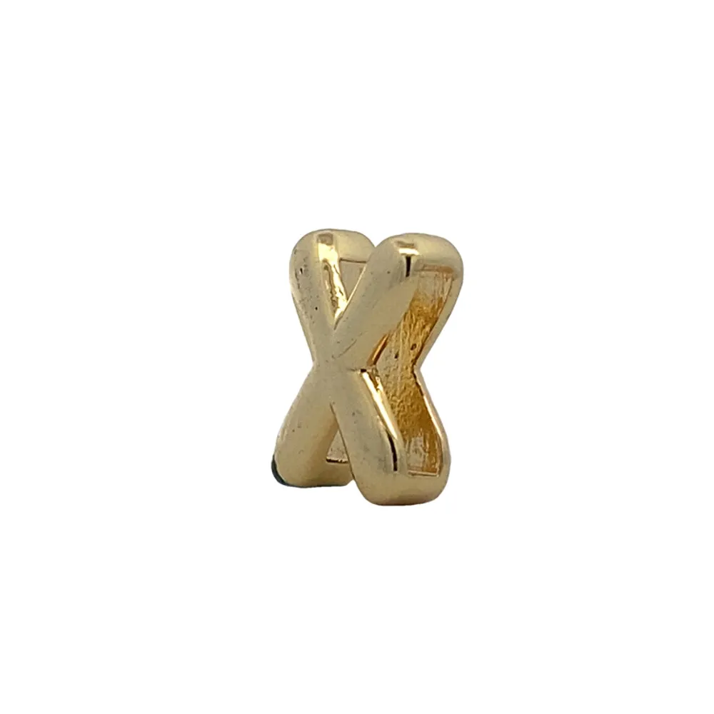 C5205 PLAIN GOLD COLOR LETTER X 2G