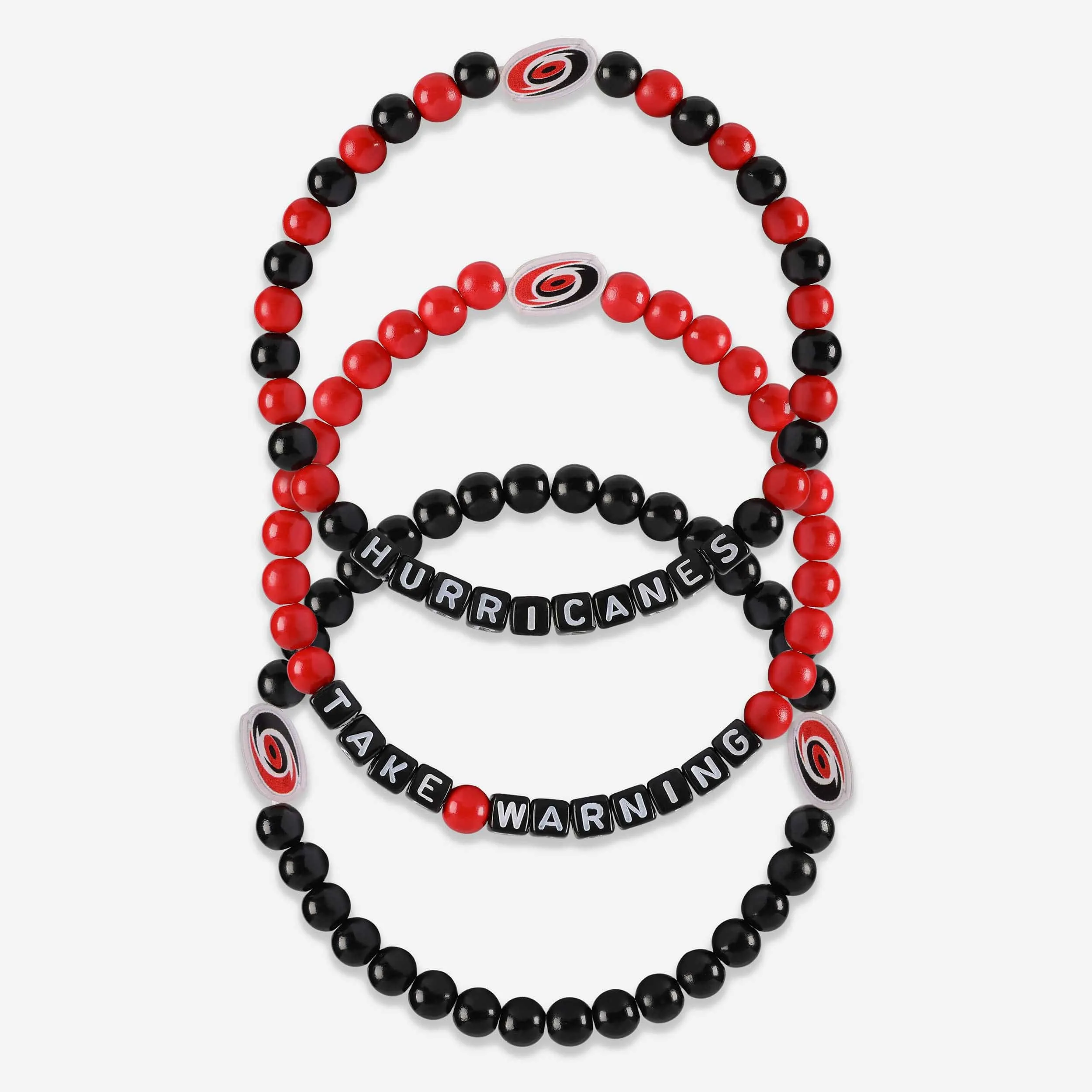 Carolina Hurricanes 3 Pack Beaded Friendship Bracelet