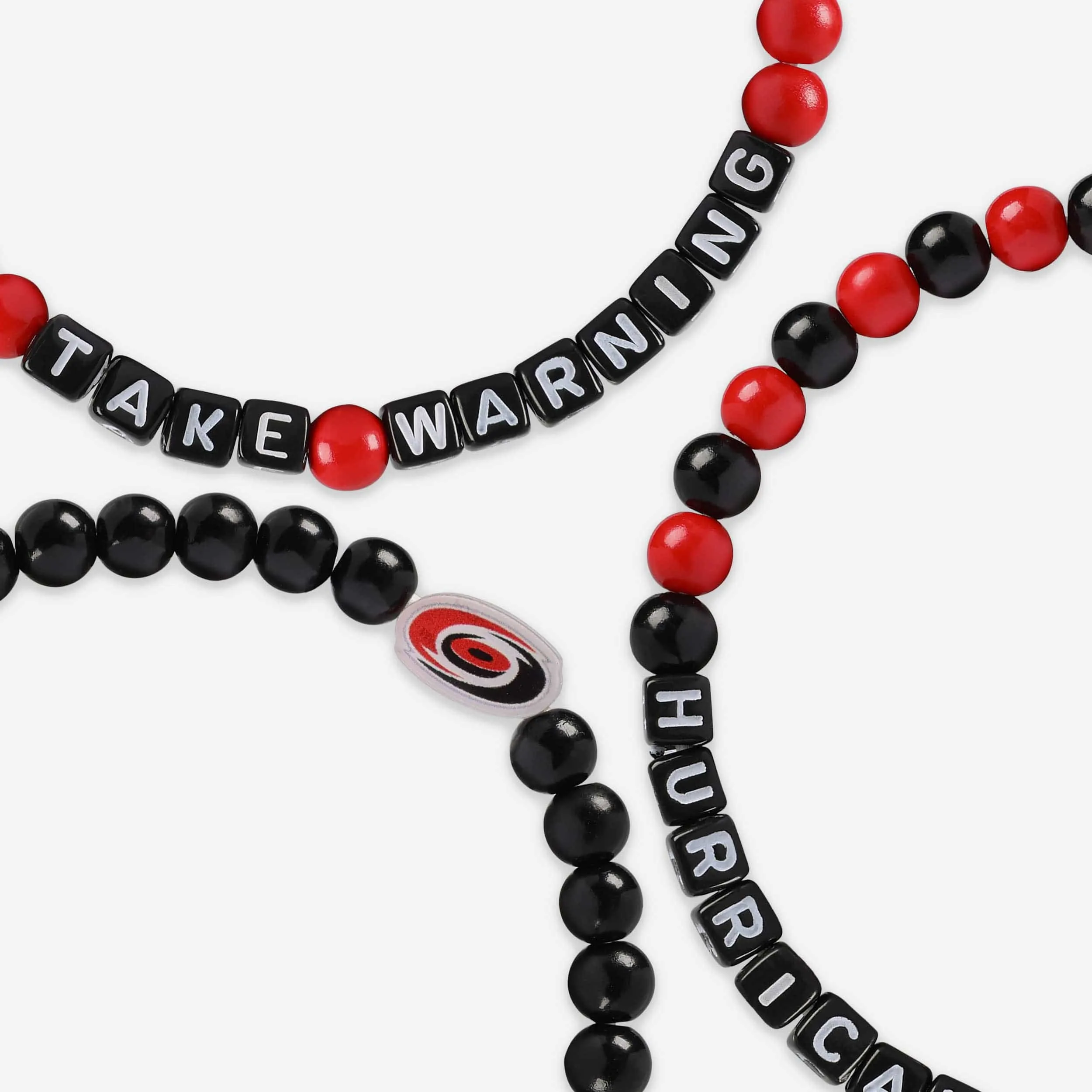 Carolina Hurricanes 3 Pack Beaded Friendship Bracelet