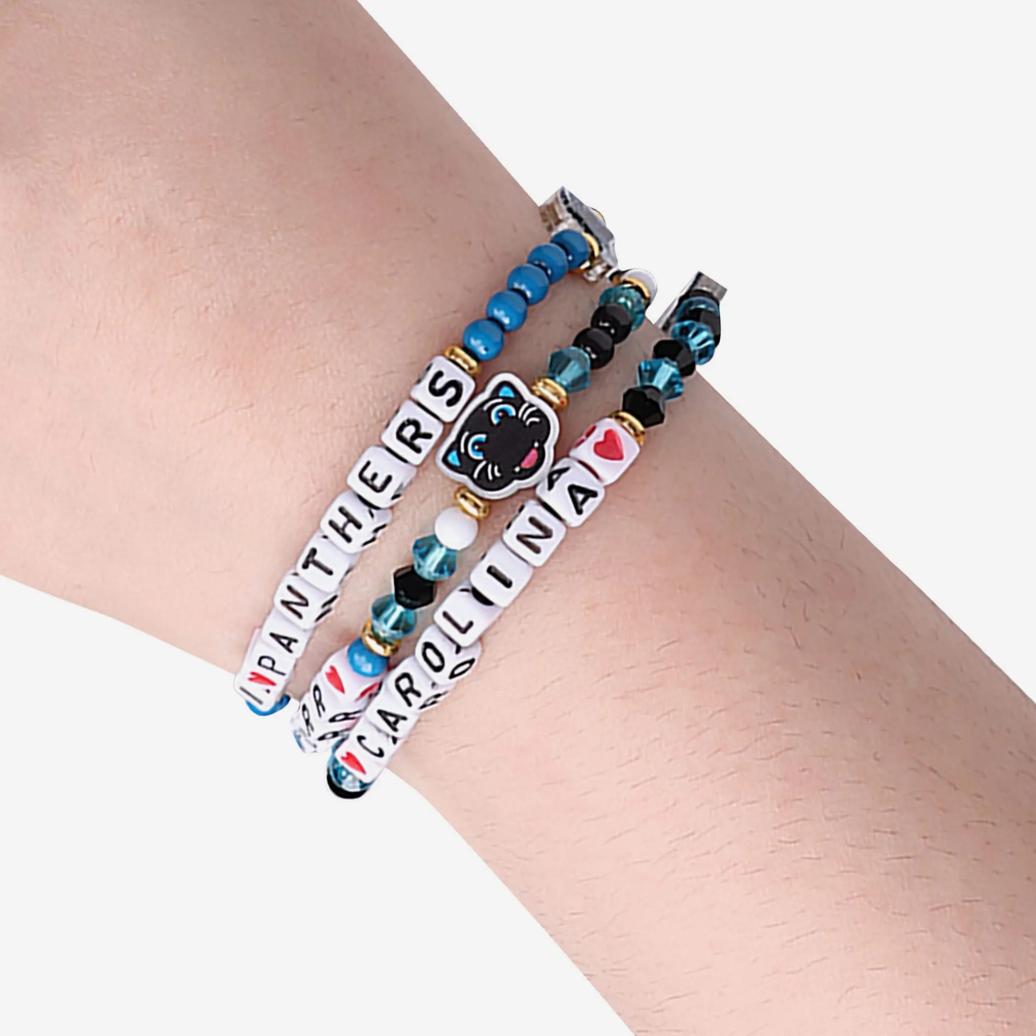 Carolina Panthers 3 Pack Friendship Bracelet
