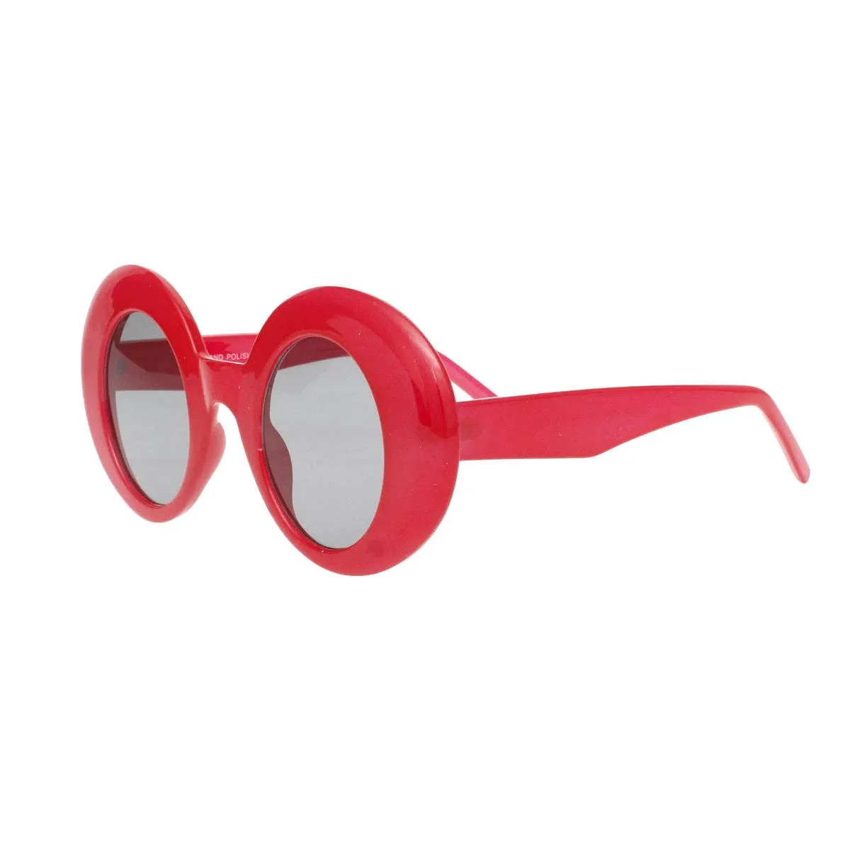 Carrie Sunglasses Red Round Retro Eyewear for Women