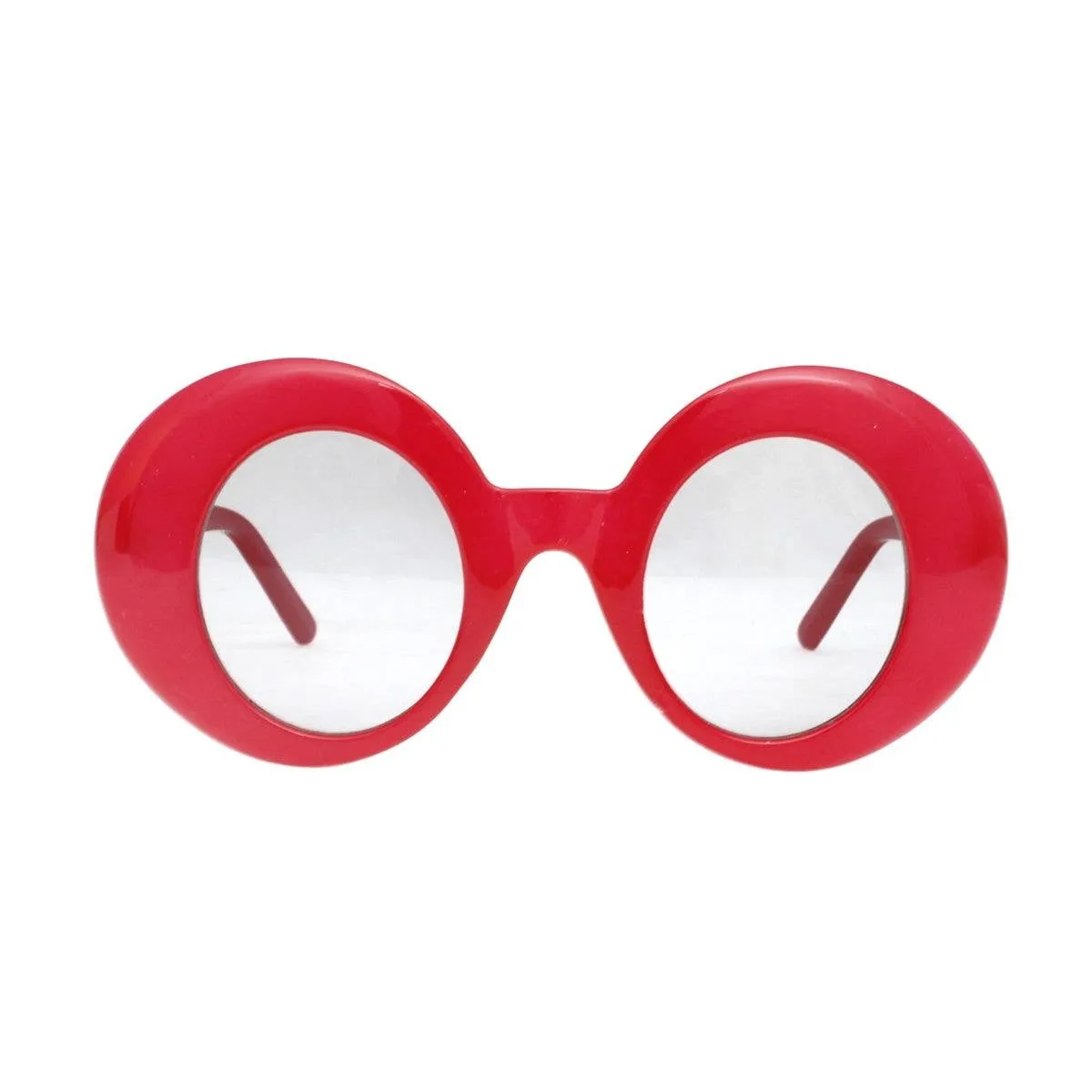 Carrie Sunglasses Red Round Retro Eyewear for Women