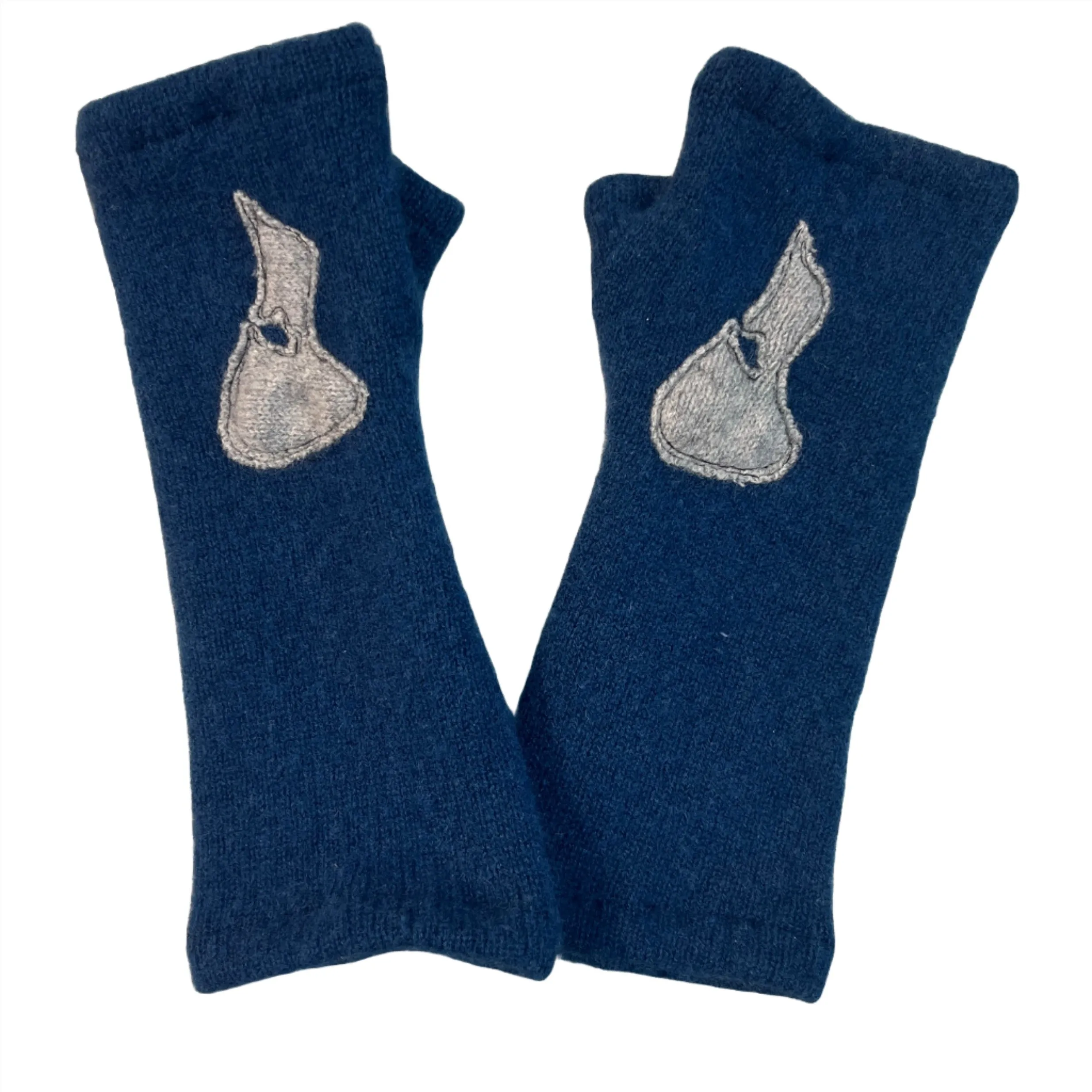 Cashmere Fingerless Gloves-Block Island
