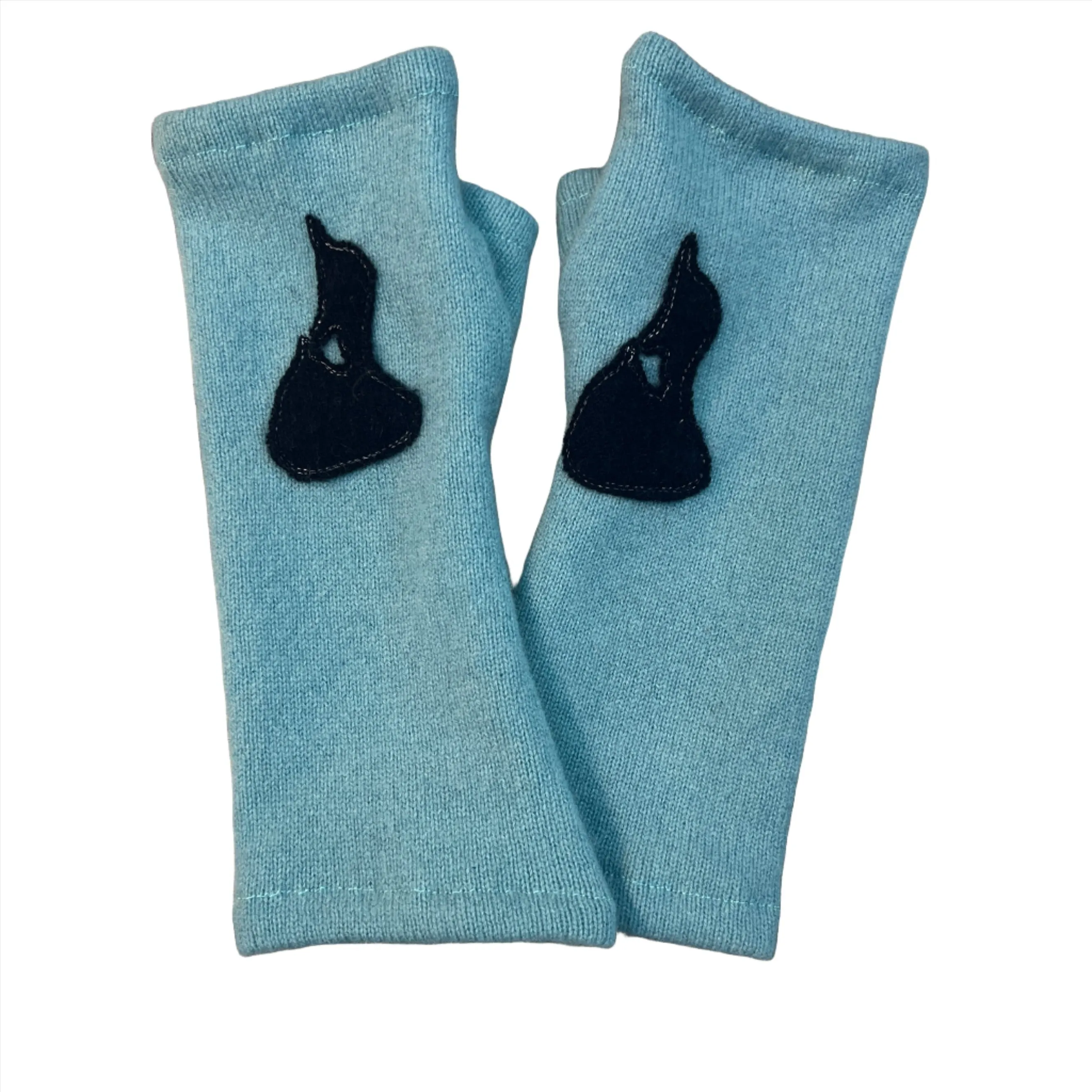 Cashmere Fingerless Gloves-Block Island