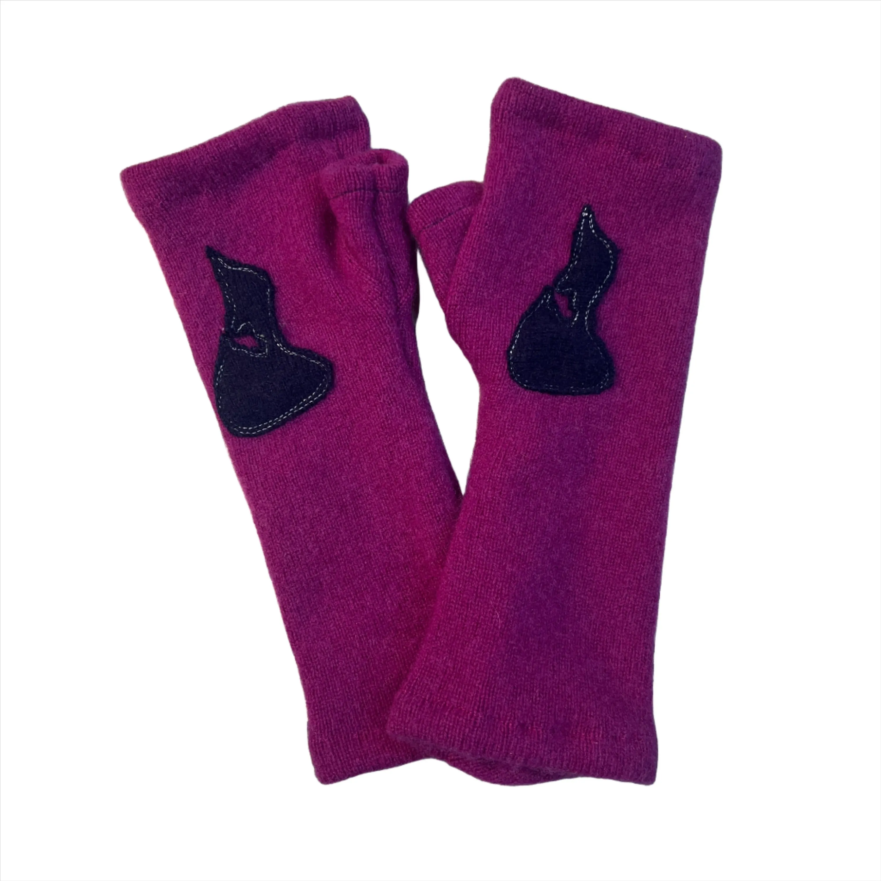 Cashmere Fingerless Gloves-Block Island