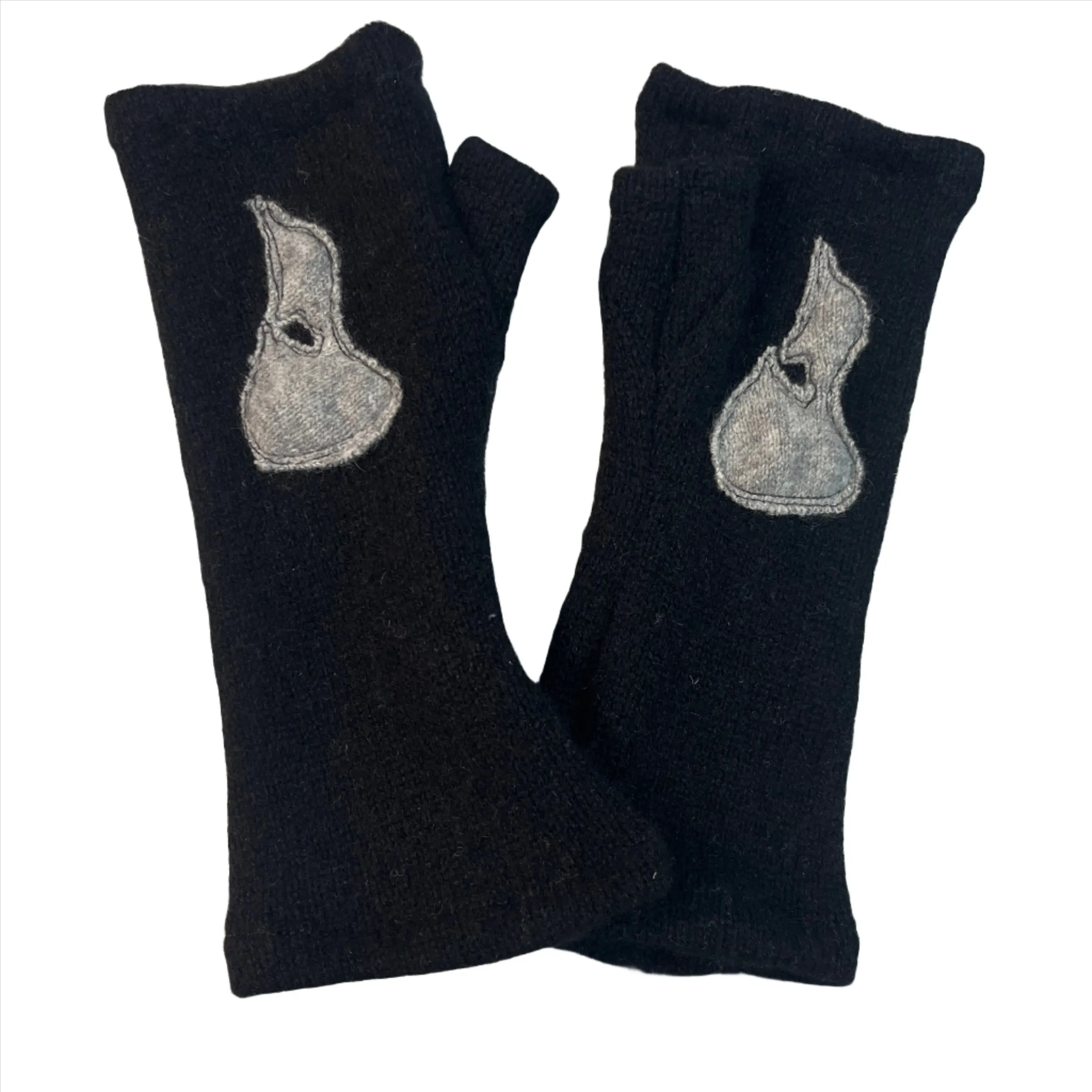 Cashmere Fingerless Gloves-Block Island