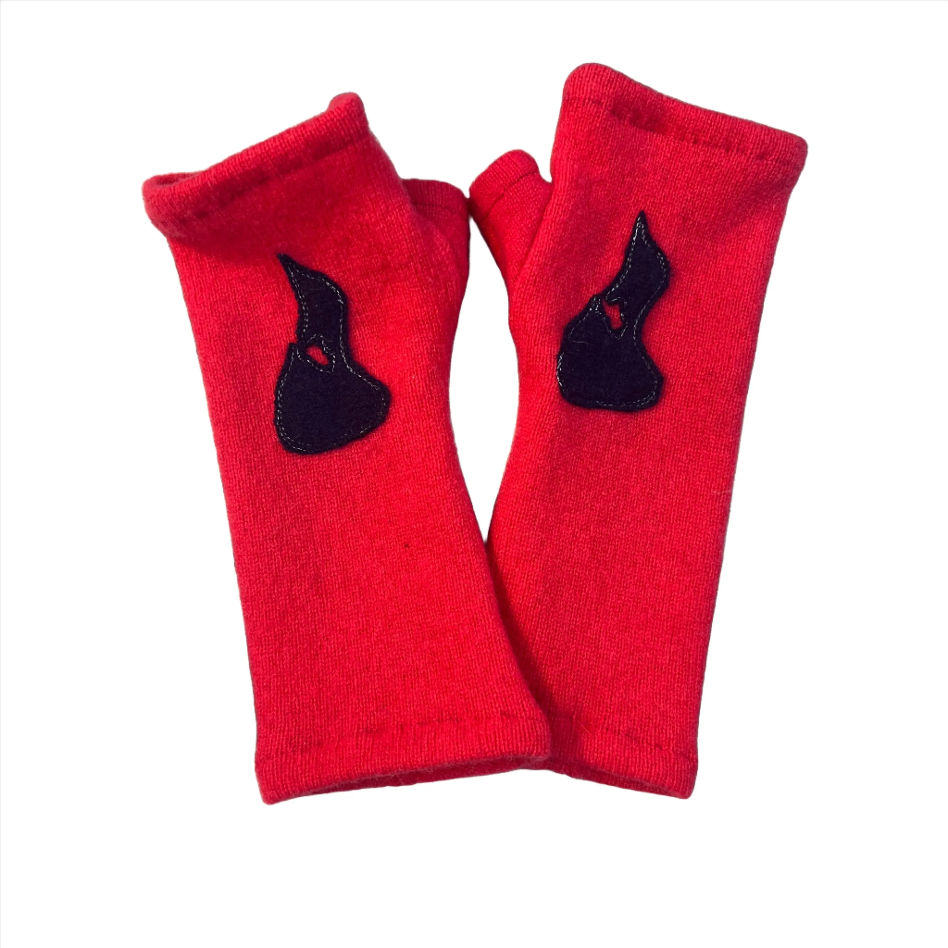 Cashmere Fingerless Gloves-Block Island