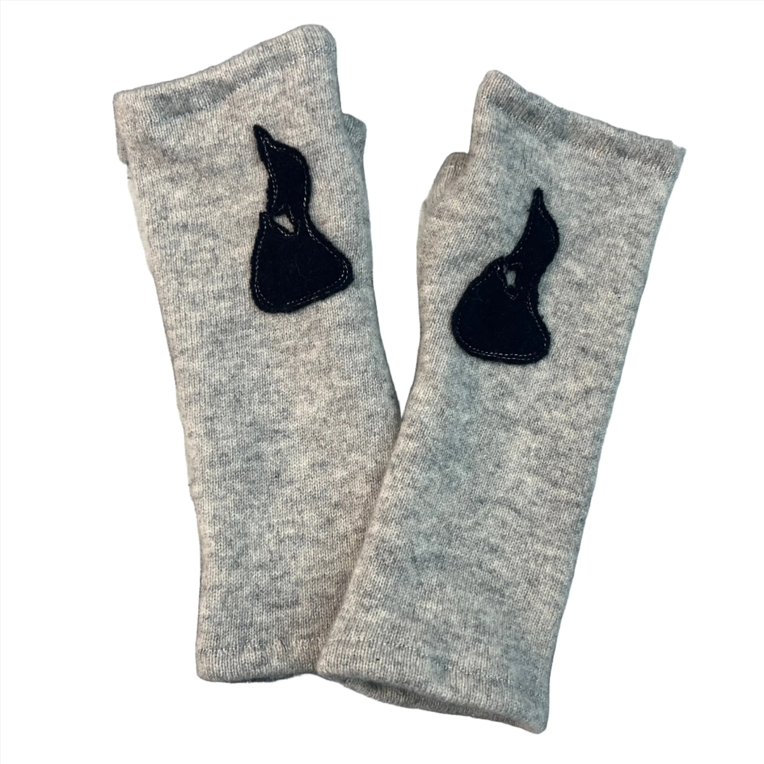 Cashmere Fingerless Gloves-Block Island