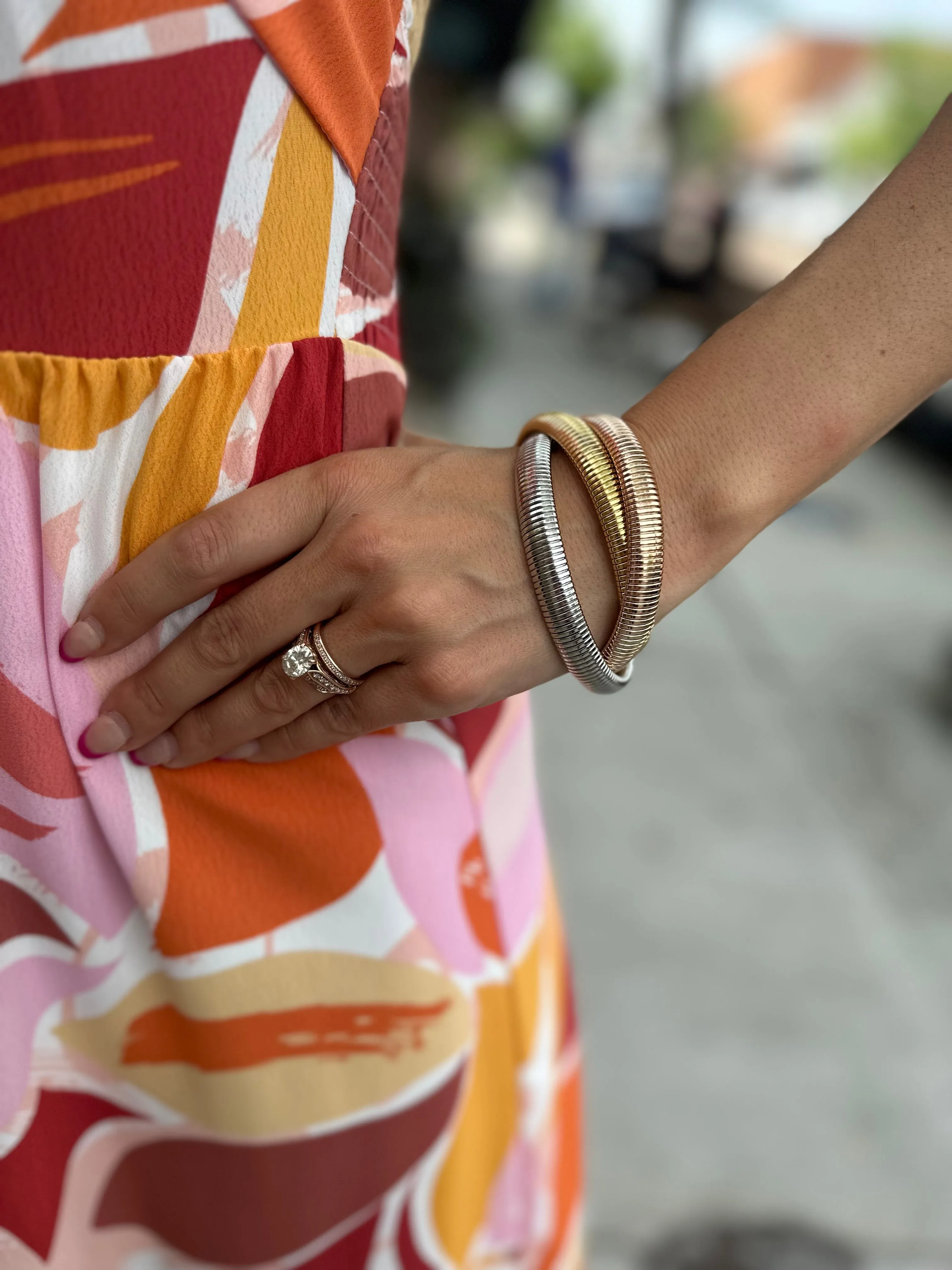 Cobra Bracelets- Gold, Silver, Rose Gold