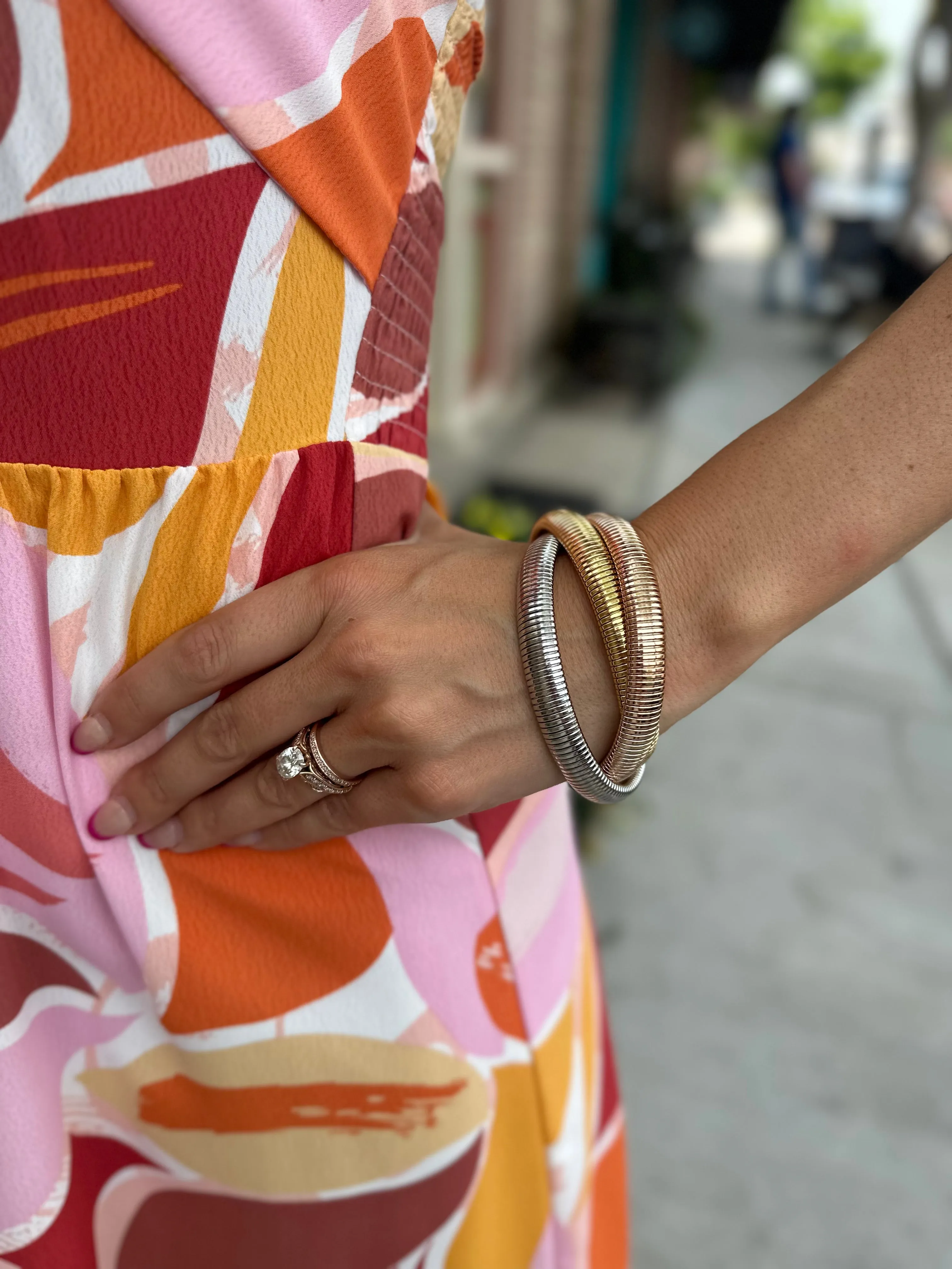 Cobra Bracelets- Gold, Silver, Rose Gold