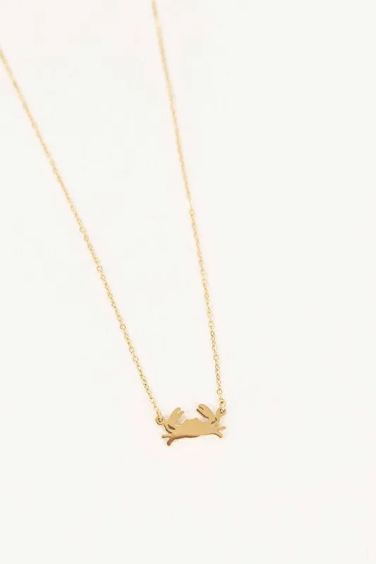 Crab Charm Necklace
