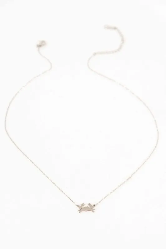 Crab Charm Necklace