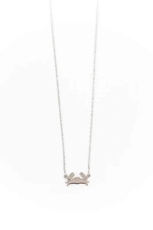 Crab Charm Necklace
