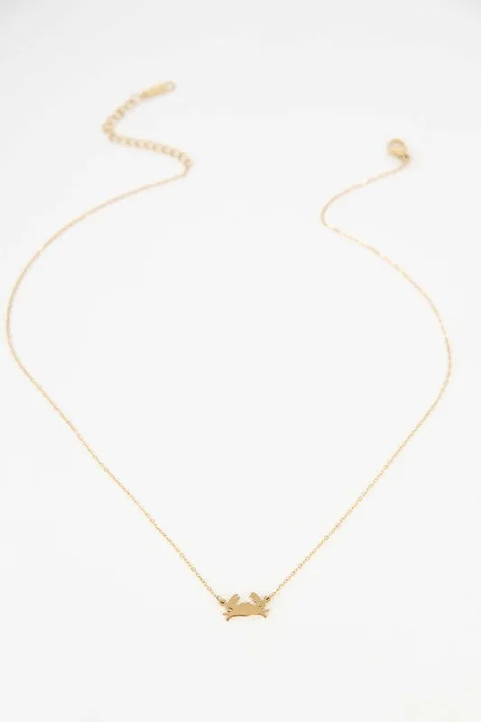 Crab Charm Necklace