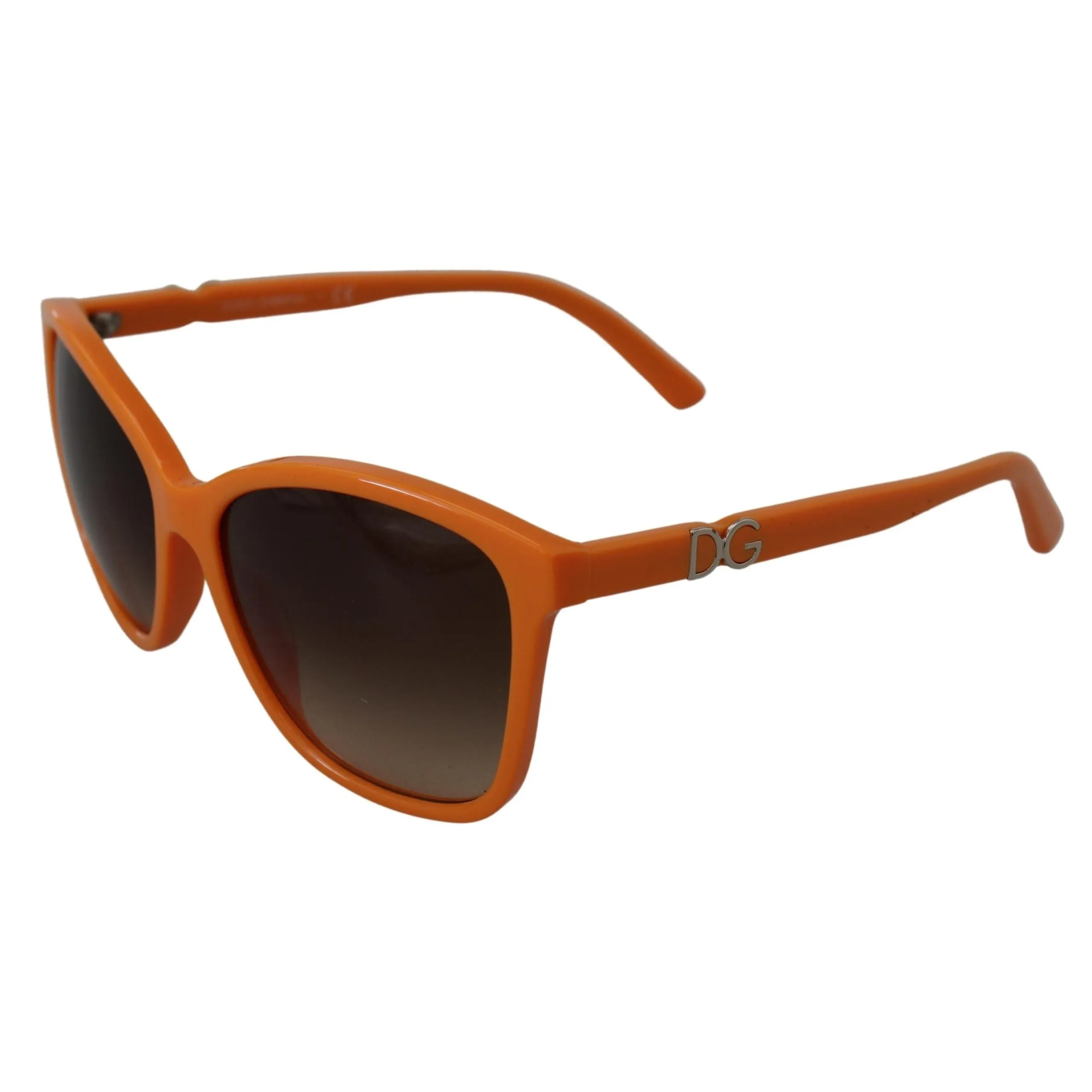 Dolce & Gabbana Chic Orange Round Sunglasses for Women