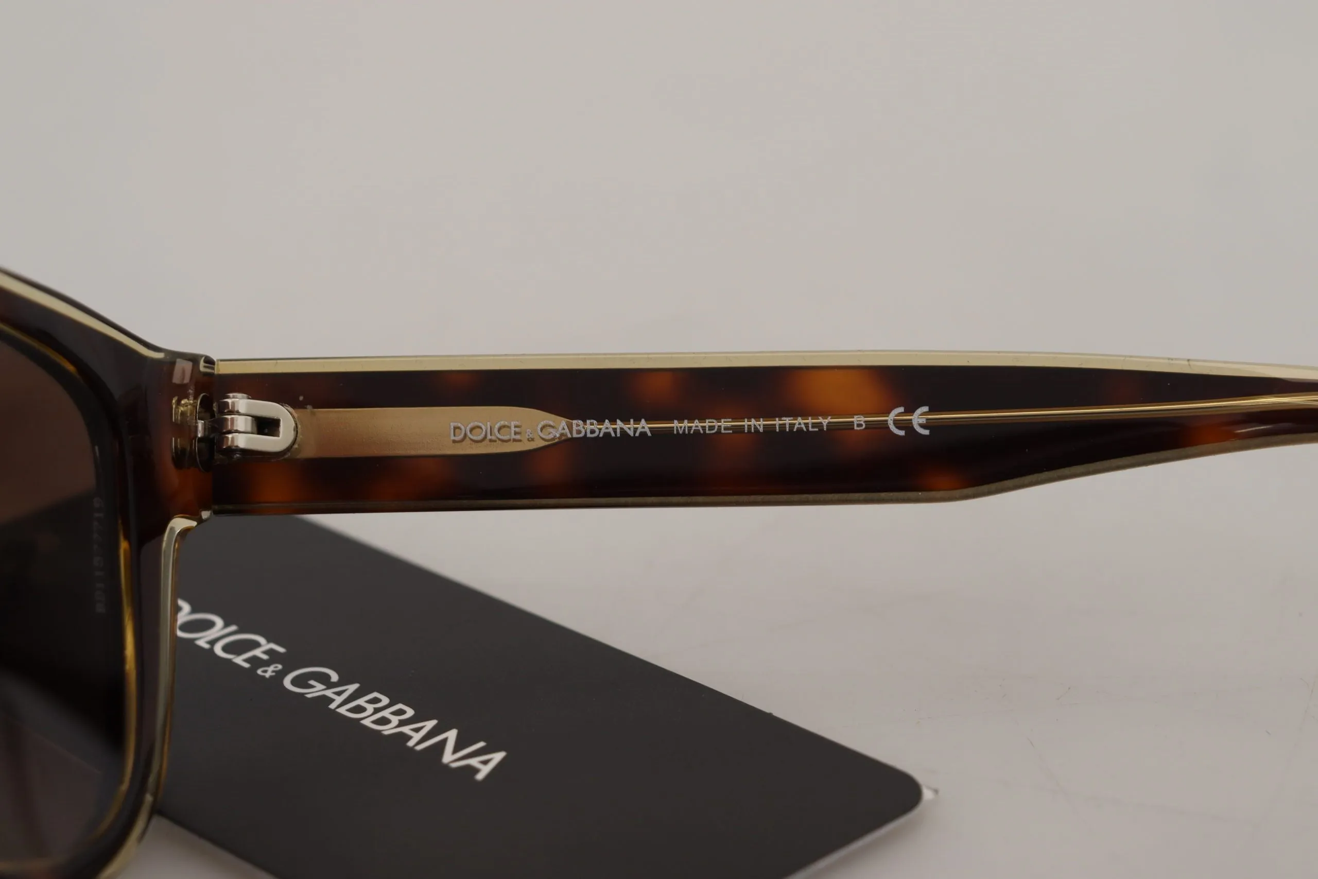 Dolce & Gabbana Chic Unisex Brown Acetate Sunglasses