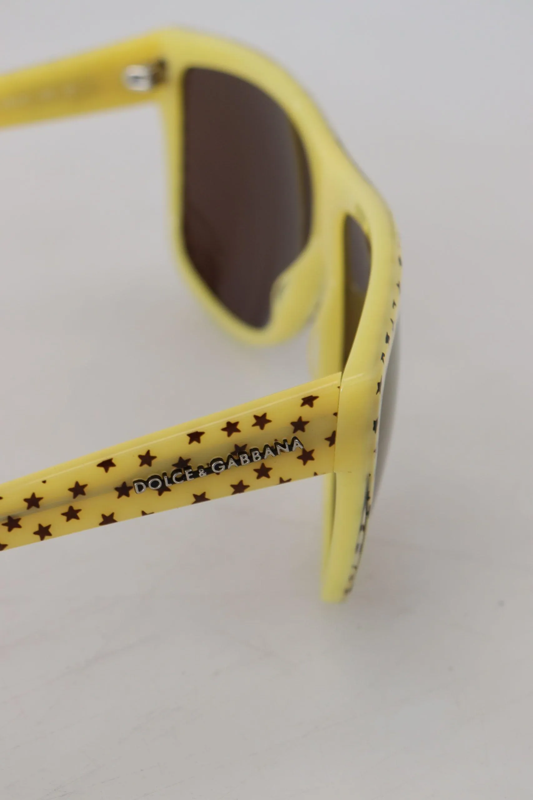 Dolce & Gabbana Yellow Stars Acetate Square Shades DG4125 Sunglasses