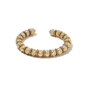 Dolce Vita Flexible Cuff Bracelet in Gold