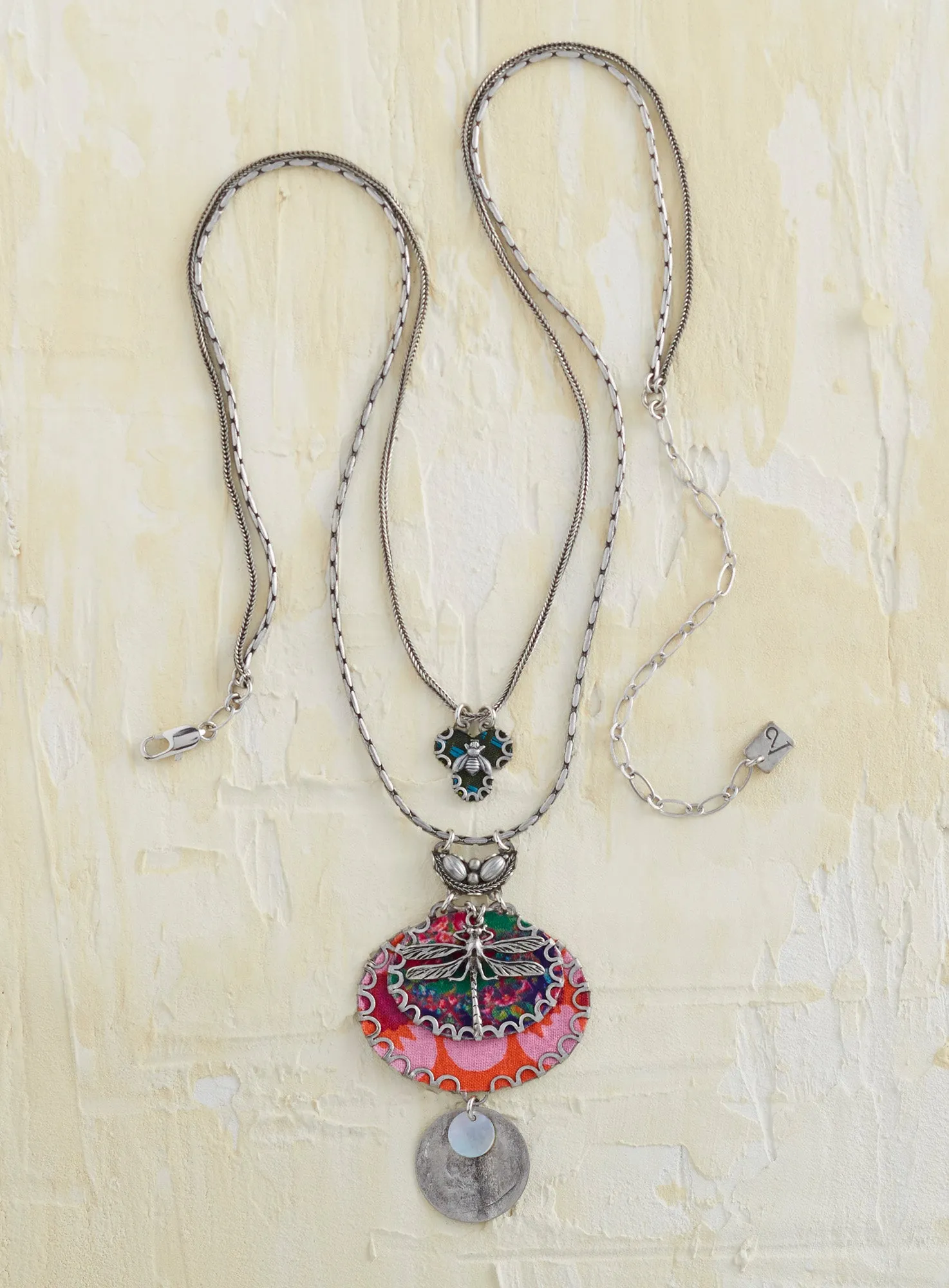 Dragonfly Collage Necklace