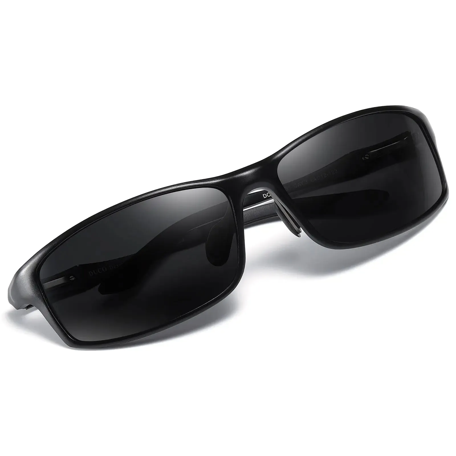 DUCO Polarized Sunglasses 100% UV400 Protection Metal Frame Driving Glasses 8201
