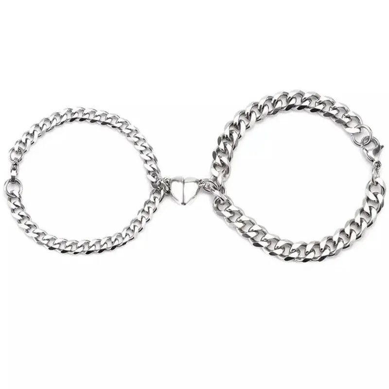Europe And America Cool Style Love Bracelet Made Of An Old Pair Of Magnetite Lovers' Handwear