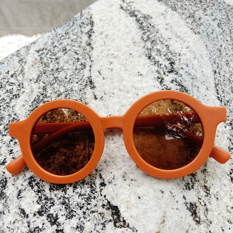 Fashion Geometric UV Protection Resin Kids Sunglasses
