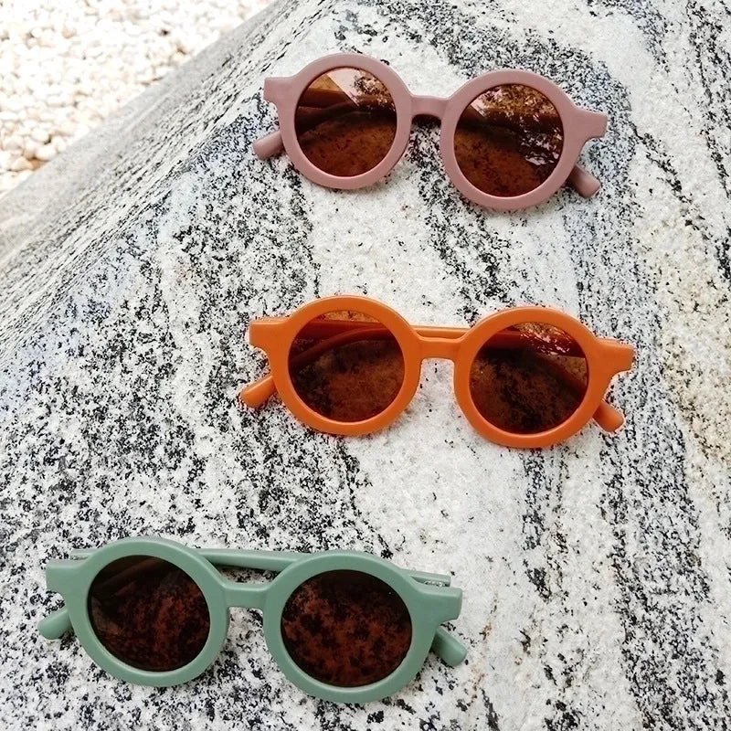 Fashion Geometric UV Protection Resin Kids Sunglasses