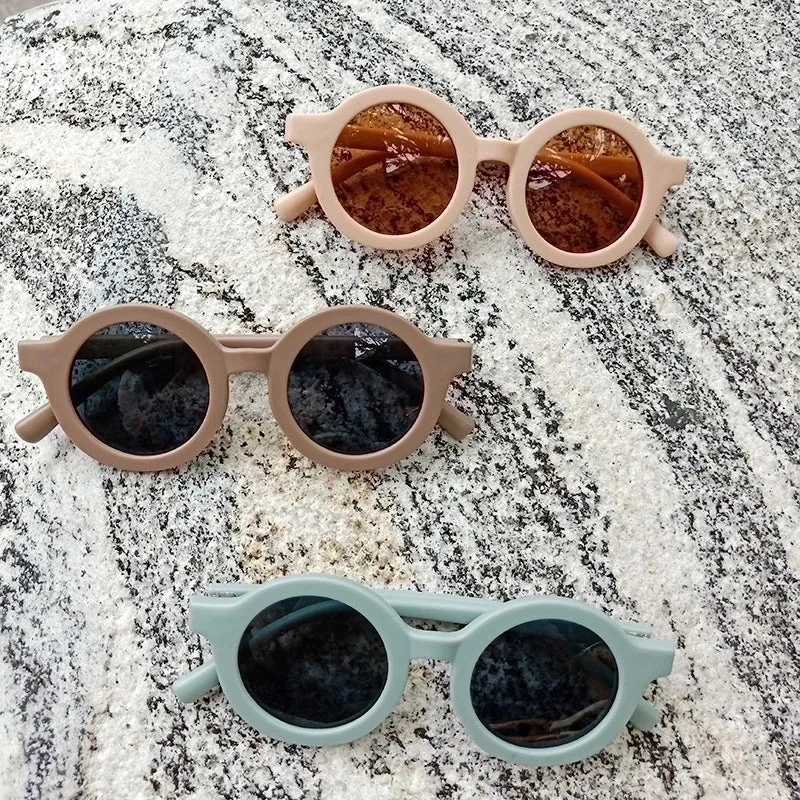 Fashion Geometric UV Protection Resin Kids Sunglasses